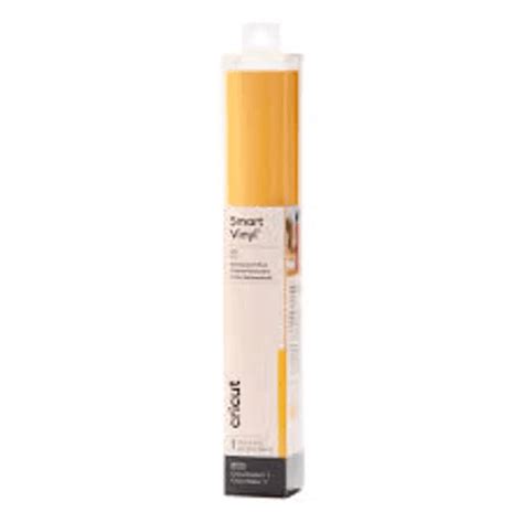 2009325 - Cricut Smart Vinyl Permanent Yellow 120cm; 1 roll 5.5 in x 10 ft (13.9 cm x 3 m); Matte finish; Works without a cutting mat – just load & go!; Dishwasher friendly; Weather-resistant, ideal for outdoor projects; For Cricut Joy™